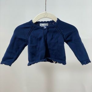 Navy cardigan May Pral 2-4 mo